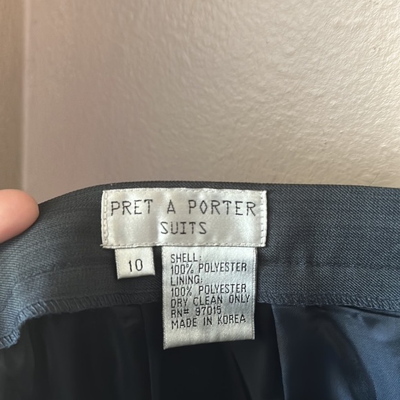 PRET A PORTER Gray Trouser Pants - Picture 5 of 6